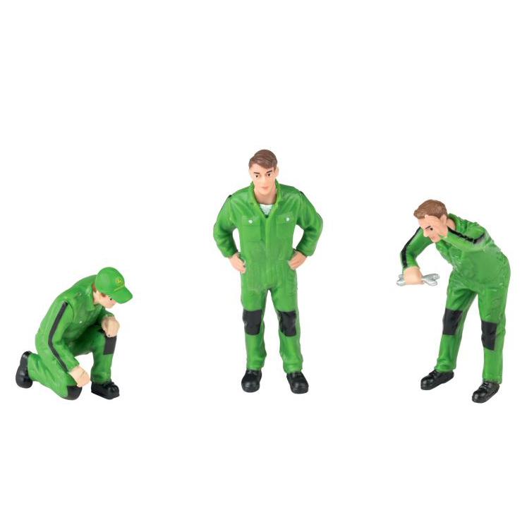 John deere mechanieker-figuren set van 3 (schaal 1:32)