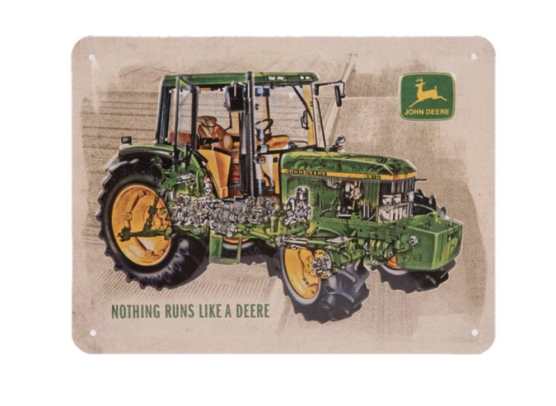 Tin plaat "6410-tractor" klein
