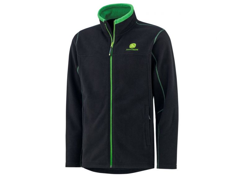 Jacket zwart fleece volledige rits