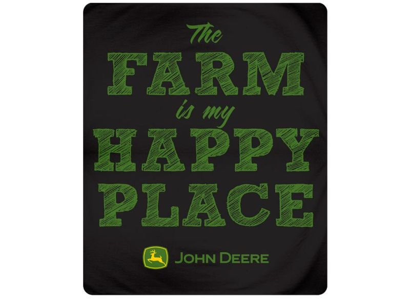 Dekentje "Farm is my happy place"