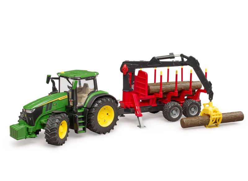 BRUDER 7R350 met bosbouwaanhangwagen